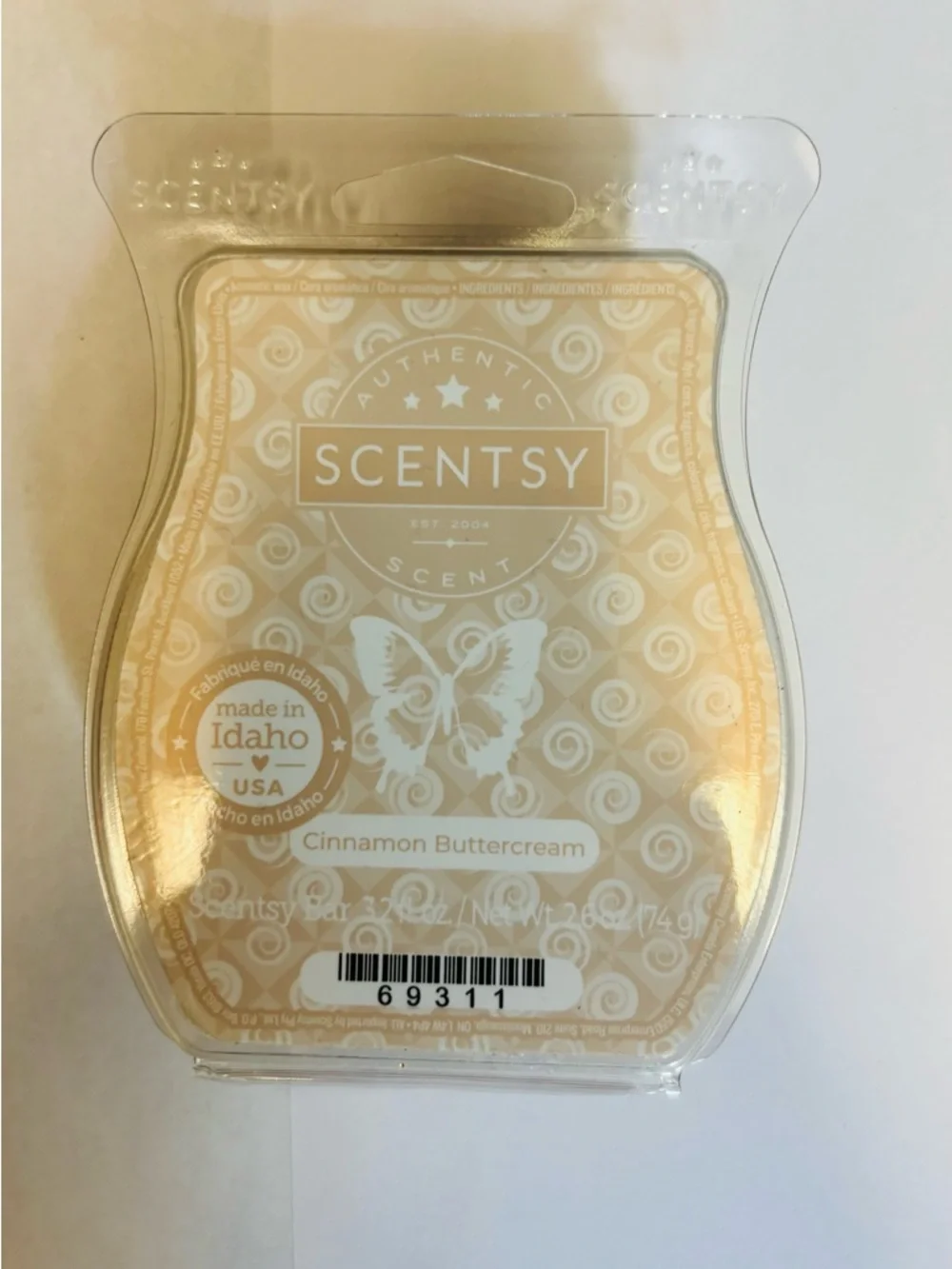 Scentsy Wax Melt Bars Trio Maple Rum Cake, Cinnamon Buttercream, Tropic Nectar